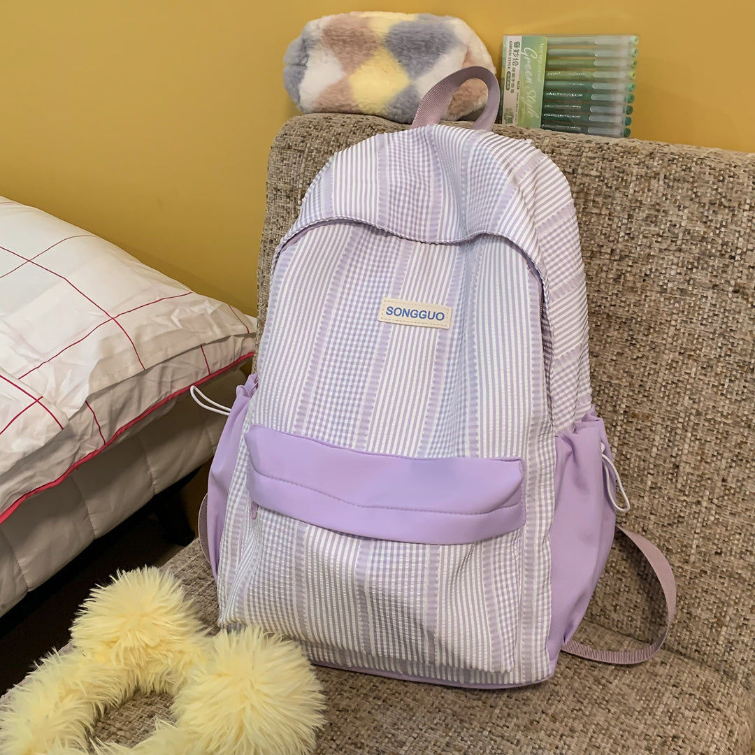 Stylish Striped Design Backpack Kalsten