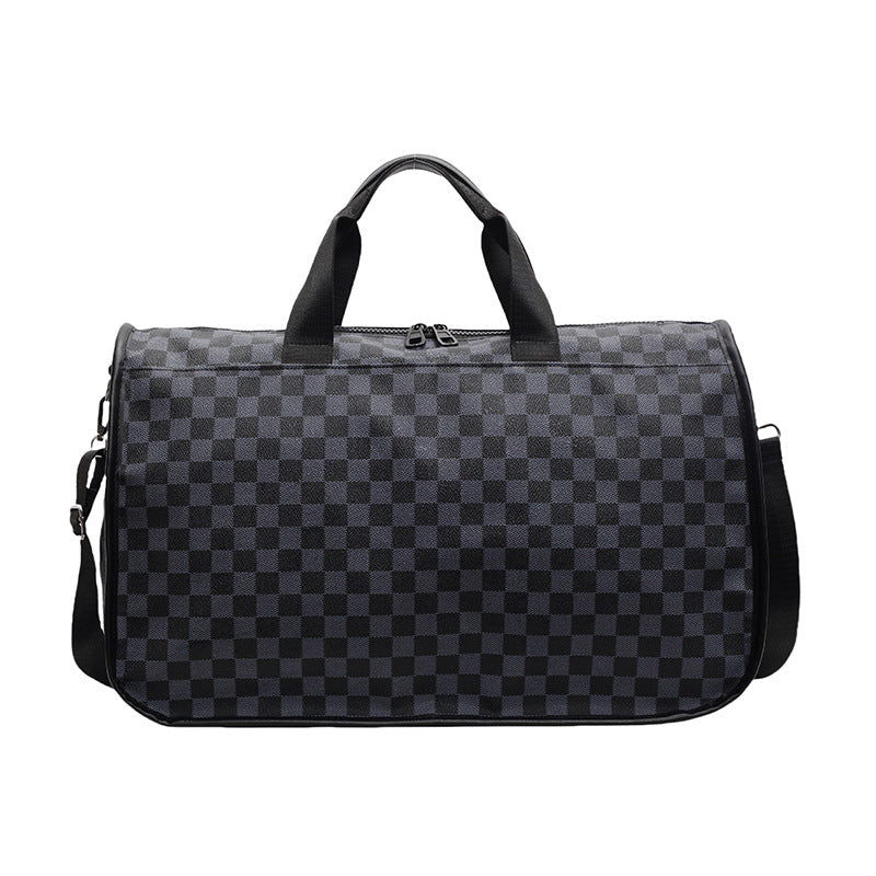 Stylish Checkerboard Travel Duffel Bag Kalsten
