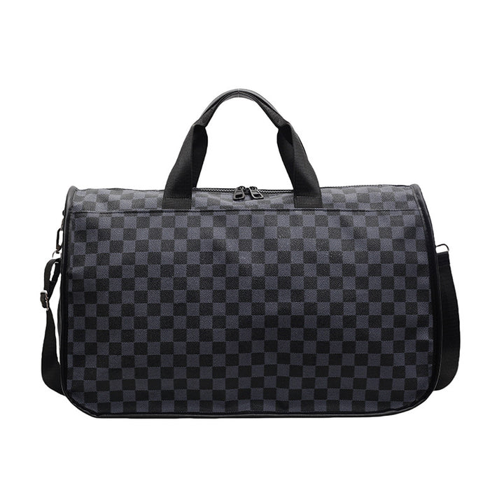 Stylish Checkerboard Travel Duffel Bag Kalsten
