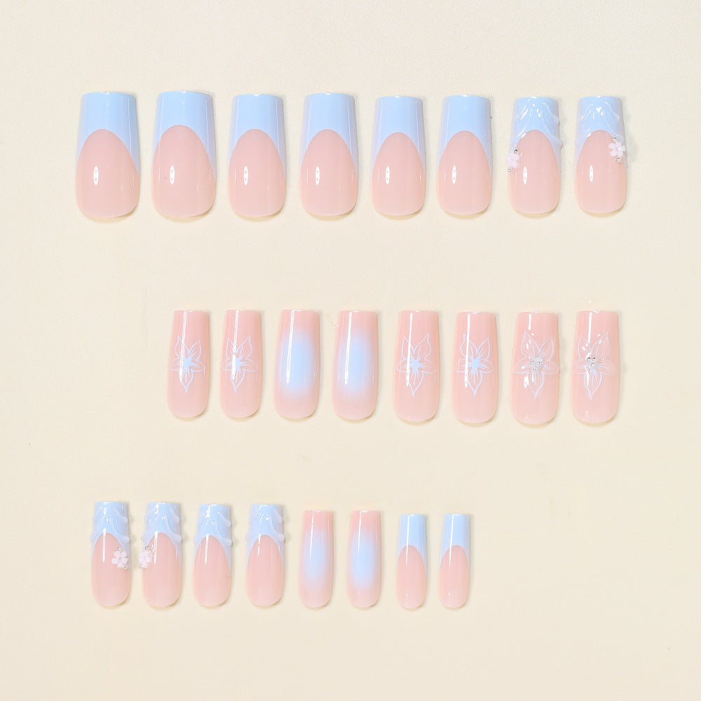 3D Floral Decorative Press-On Nail Art Kalsten
