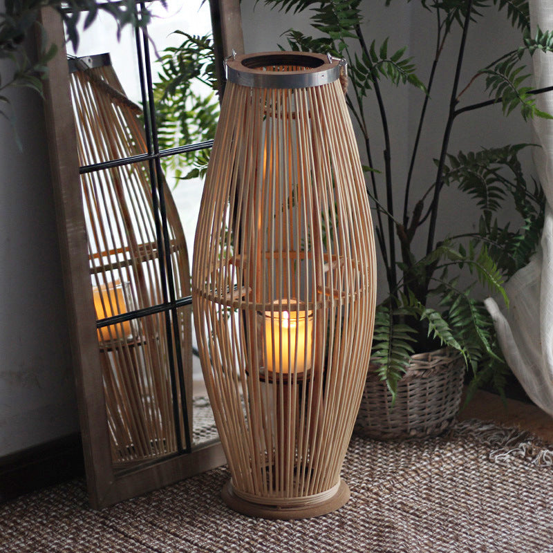 Elegant Rattan Lantern Kalsten
