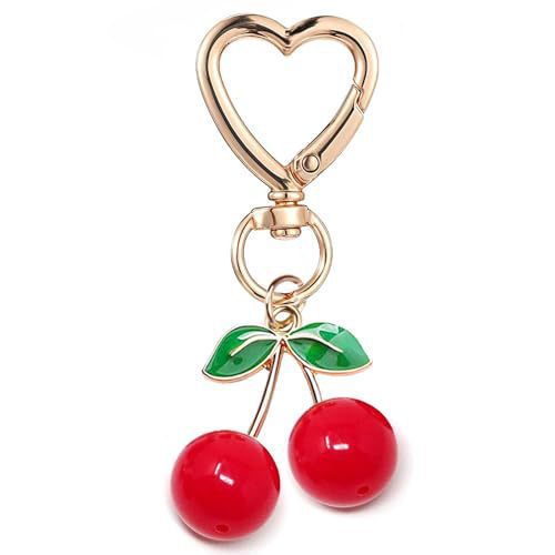 Decorative Cherry Charm Keychain Kalsten