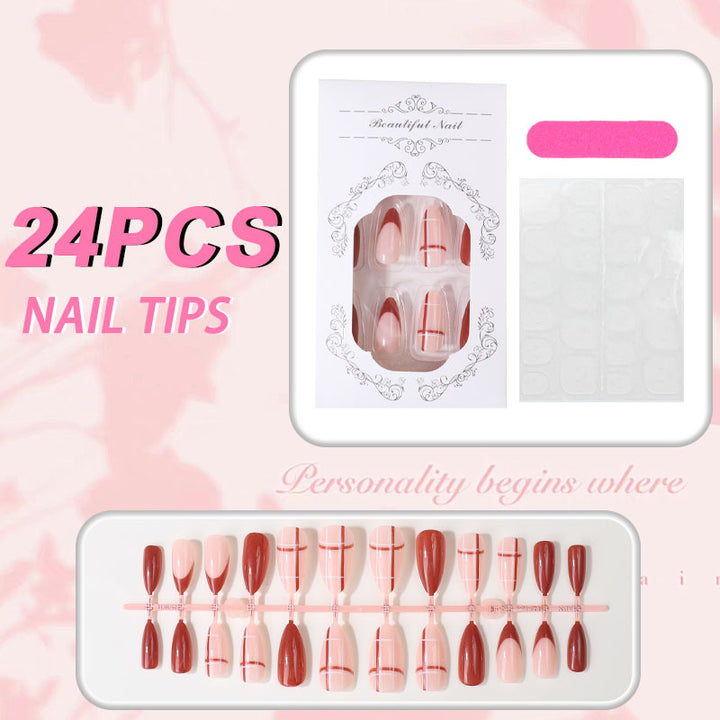 Elegant Glossy Nail Tips Set Kalsten
