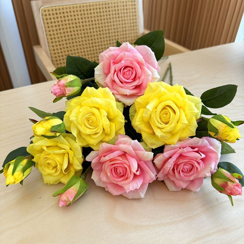 Realistic Artificial Rose Floral Arrangement