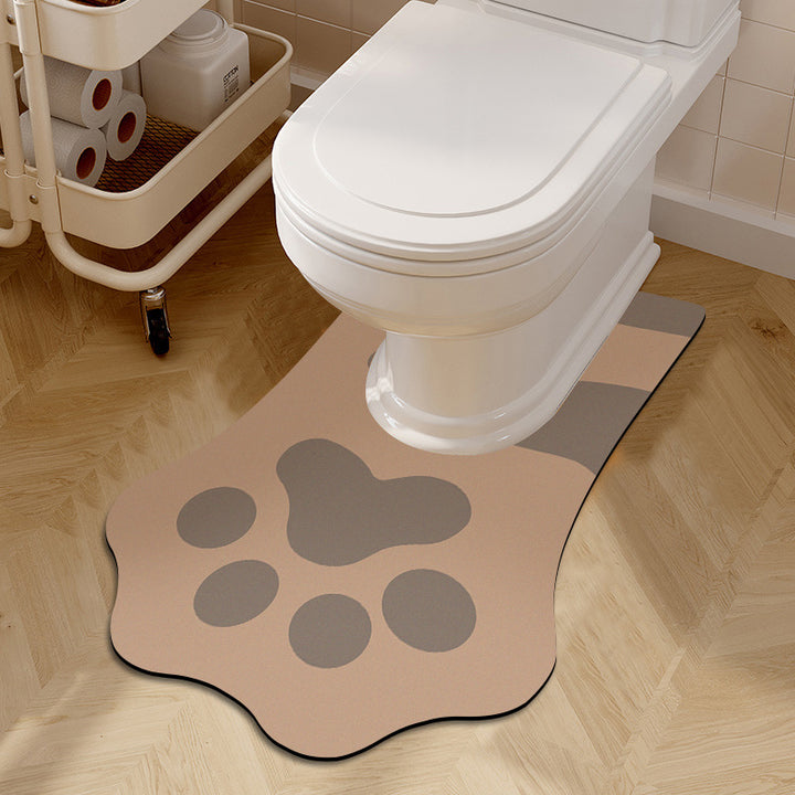 Playful Pet-Themed Bath Mat