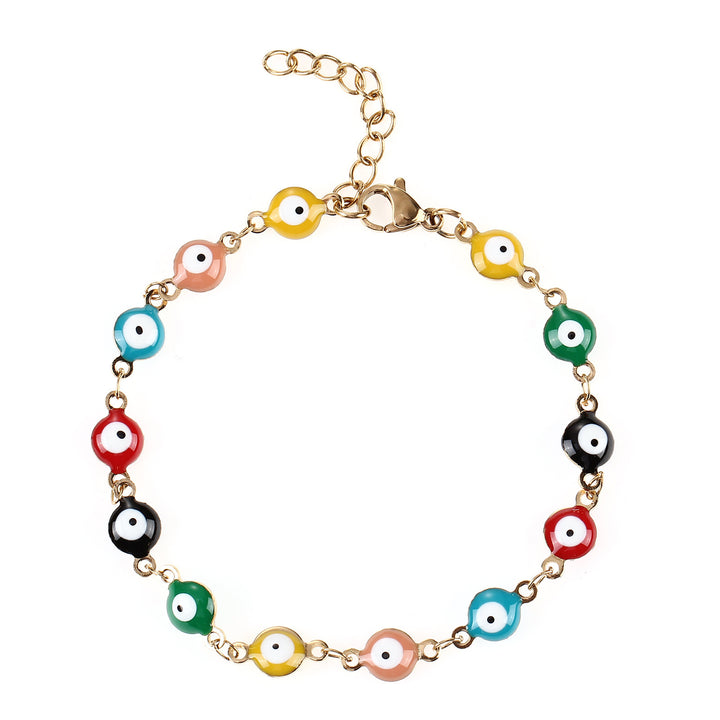 Colorful Evil Eye Charm Bracelet Kalsten