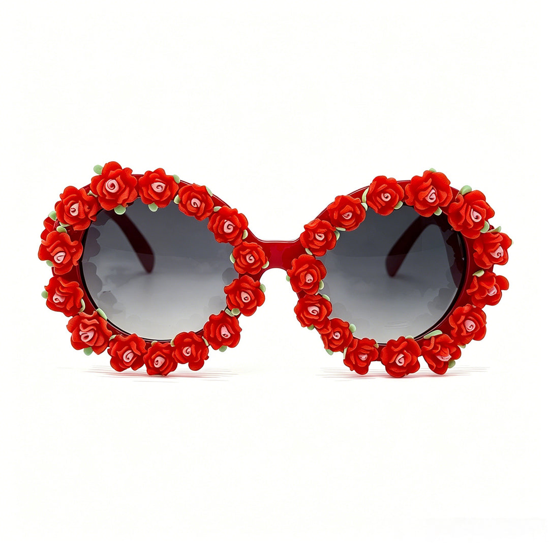 Women's sunglasses with floral design and unique frame accents Kalsten