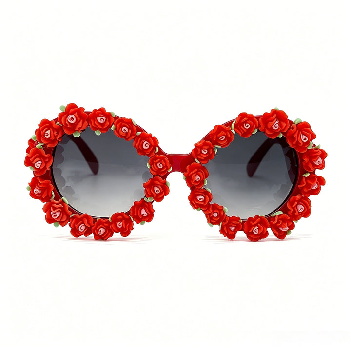 Women's sunglasses with floral design and unique frame accents Kalsten