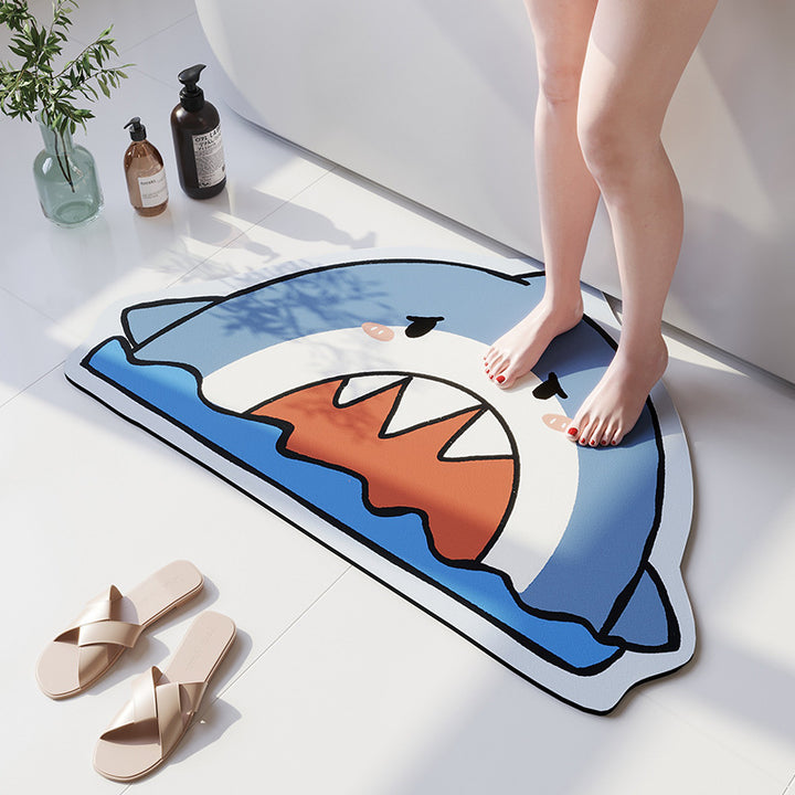 Cartoon Beer-Theme Soft Bath Mat