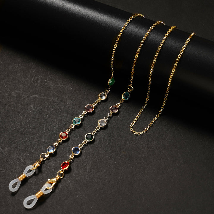 Elegant Gold-Plated Eyewear Chain Kalsten