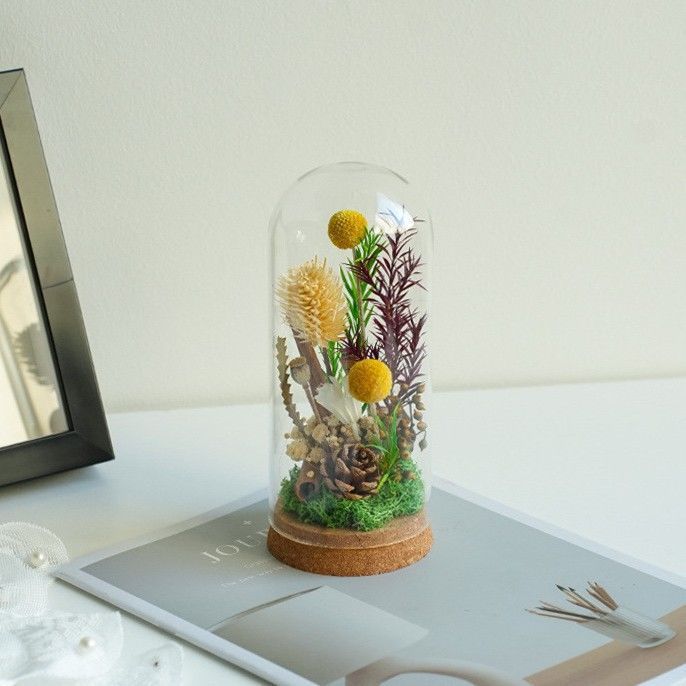Modern Decorative Floral Terrarium