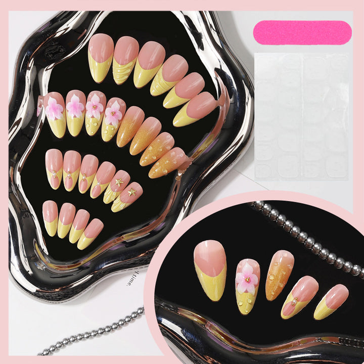 Artistic Floral Tip Press-On Nails Kalsten