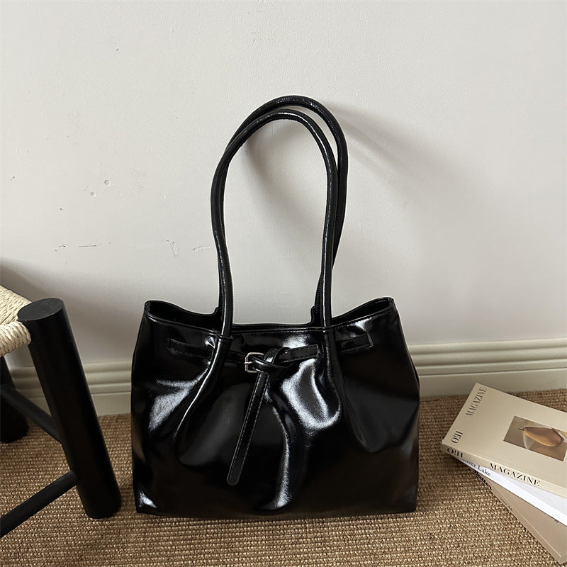 Elegant Glossy Handheld Tote Bag