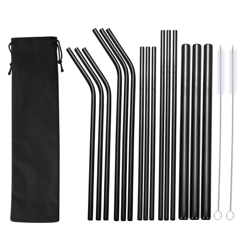 Stainless Steel Straw Set with Cleaning Brushes Kalsten