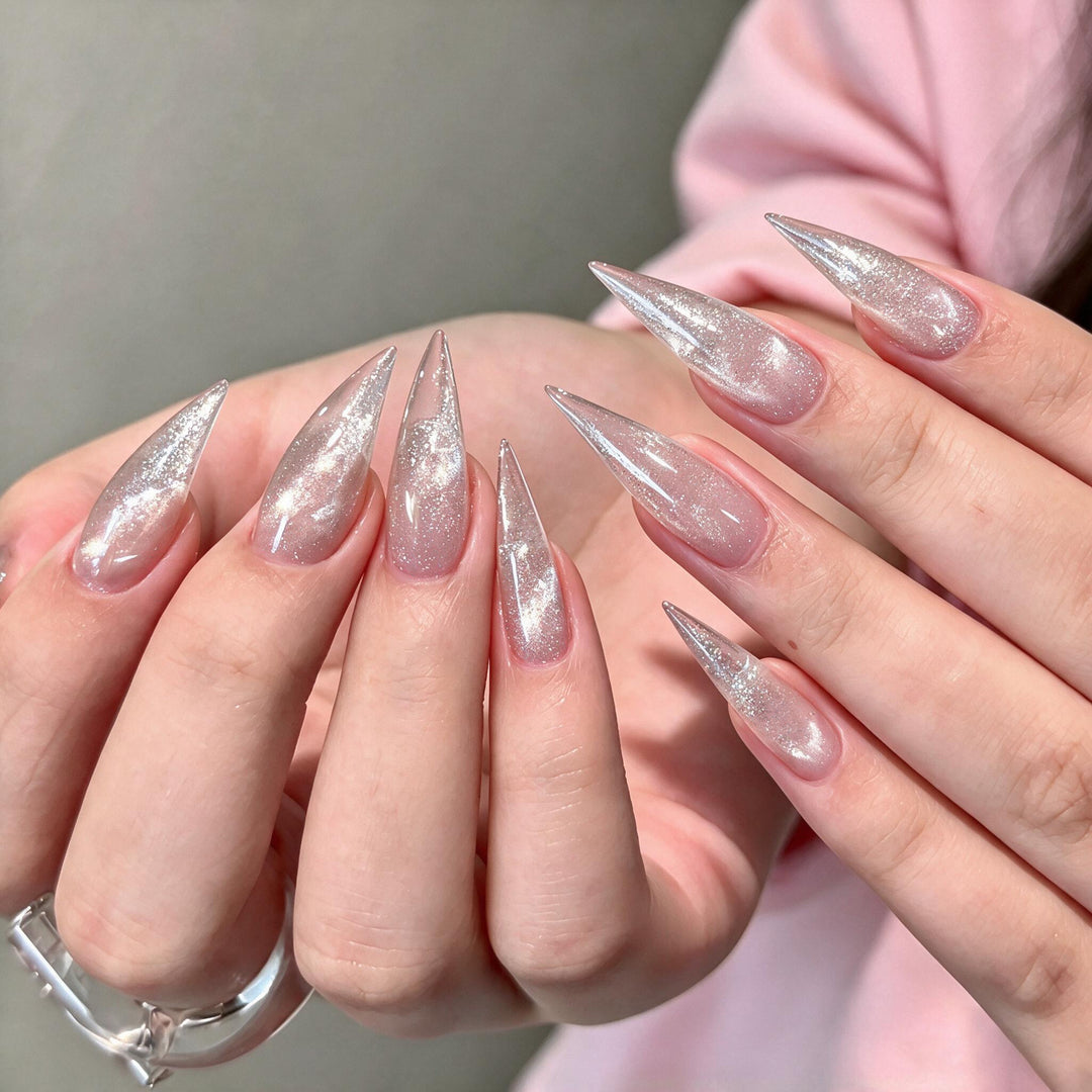 Premium Clear Press-On Nail Set