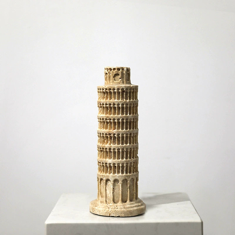Decorative Leaning Tower Sculpture