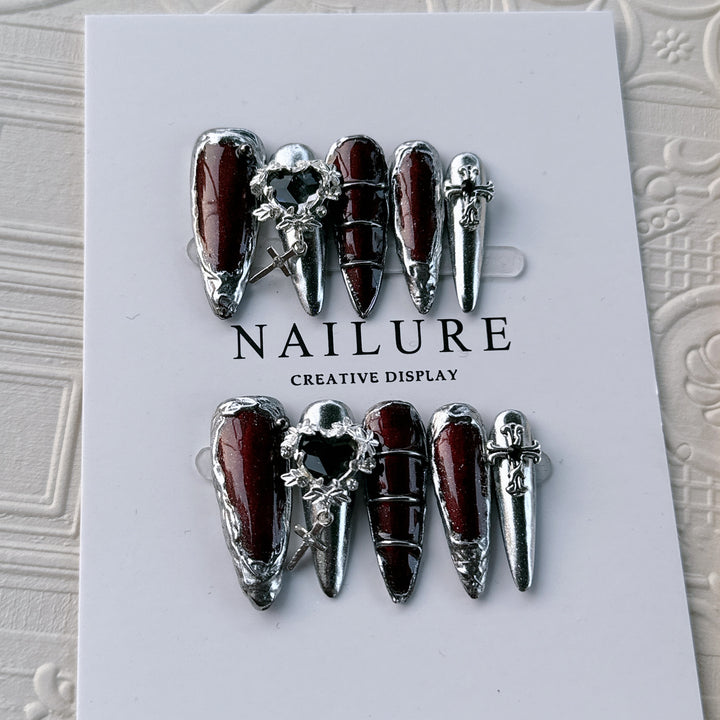 Gothic Glam Nail Art Extensions