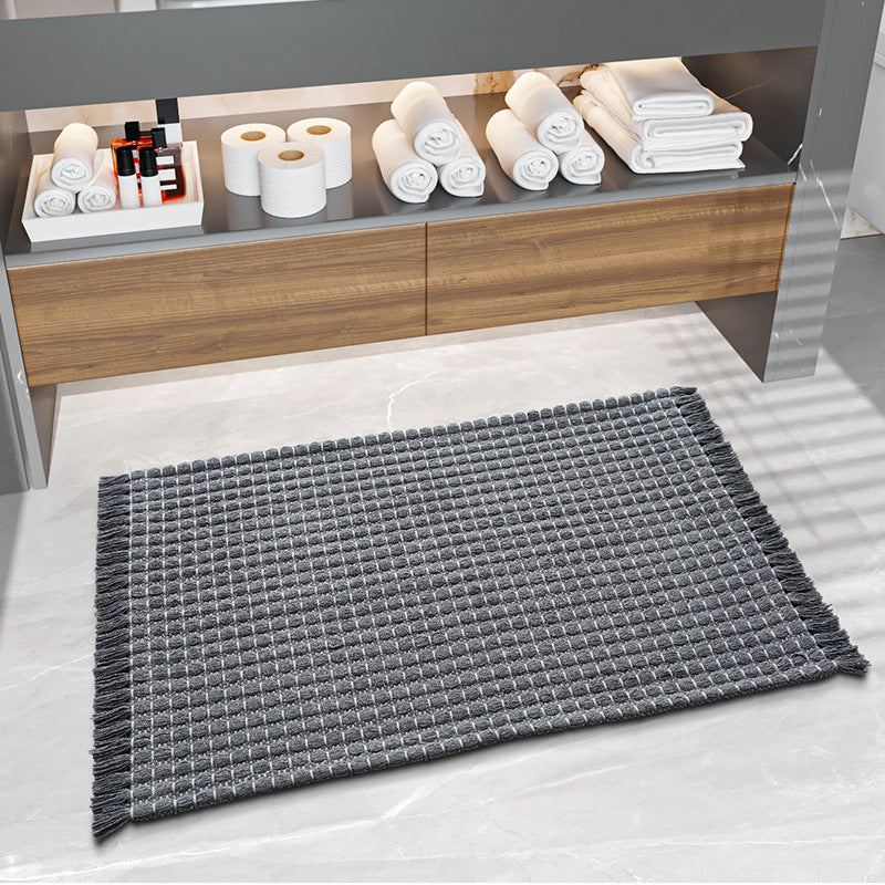 Textured Woven Bath Rug