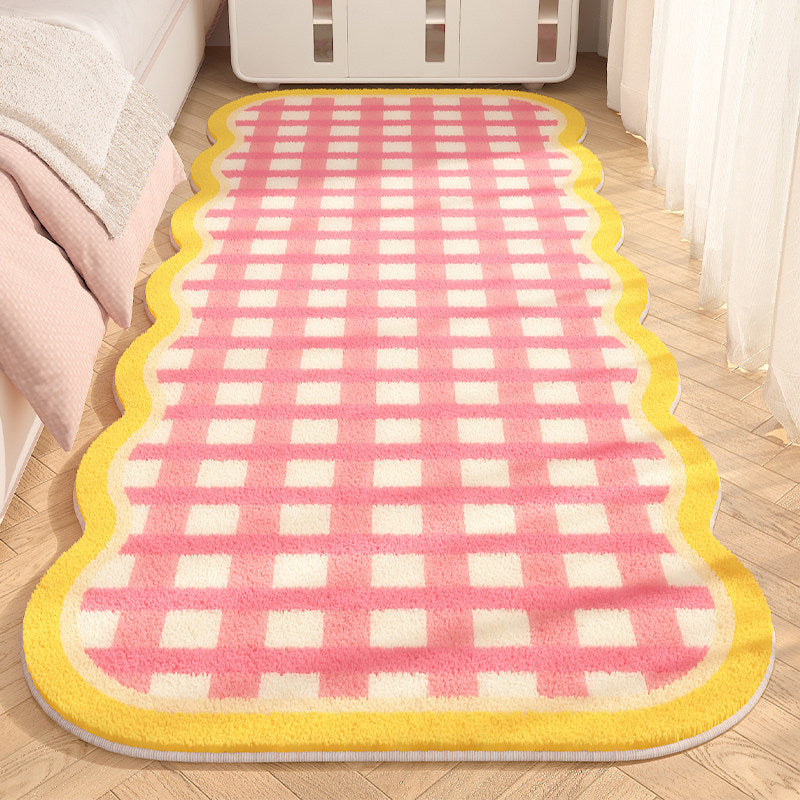 Cozy Heart-Shaped Plush Area Rug