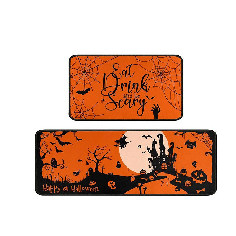 Halloween Themed Kitchen Mat Set