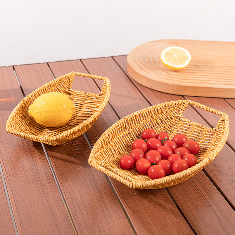 Decorative Handwoven Serving Tray Kalsten