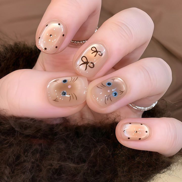 Playful Character Press-On Nails Kalsten