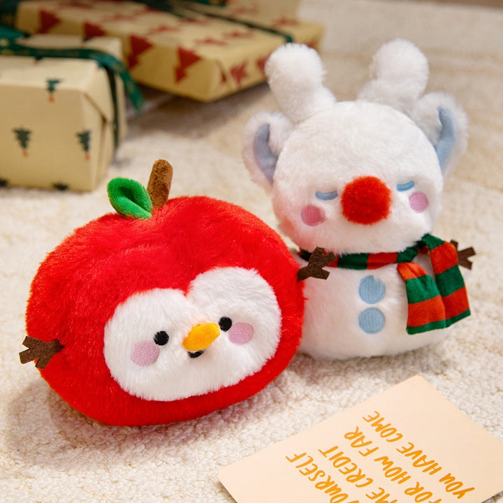 Plush Snowman Holiday Decorative Tabletop Soft Toy with Scarf & Felt Branch Arms Kalsten