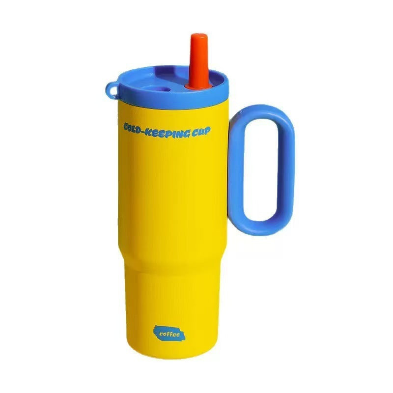 Ladies insulated coffee mug with carrying handle Kalsten
