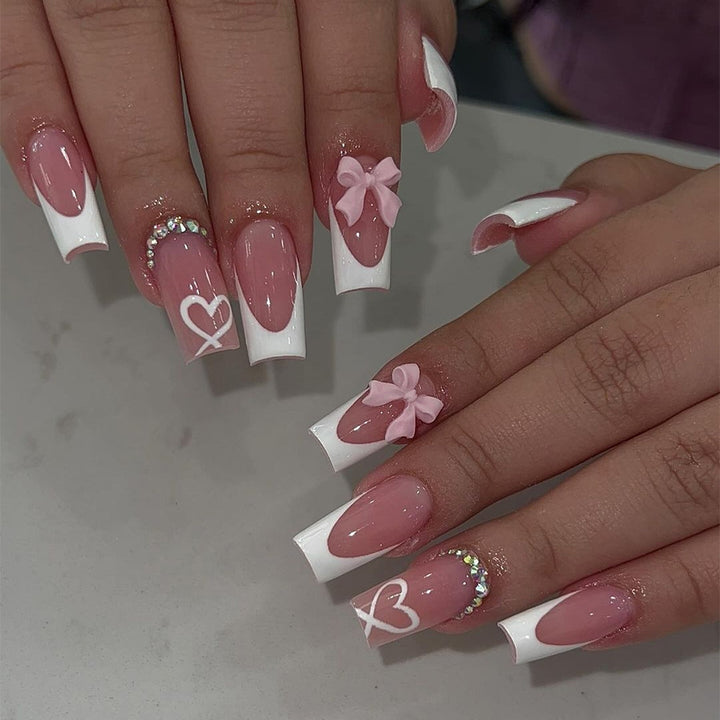 Premium French Tip Press-On Nails Kalsten