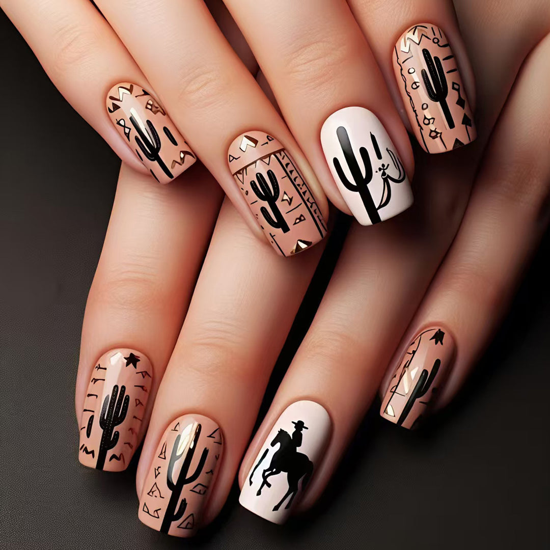 Western-Themed Nail Art Kalsten