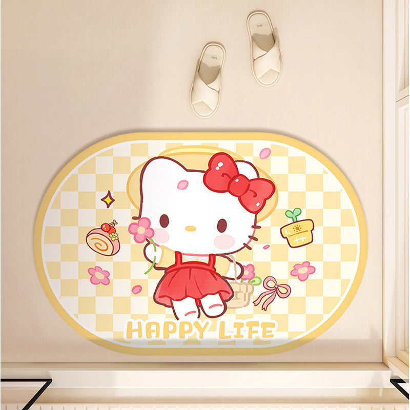 Hello Kitty Themed Soft Bathroom Mat