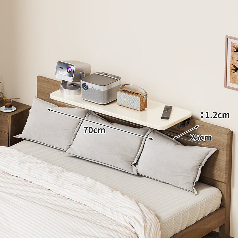 Slim Wall-Mounted Floating Bedside Shelf with Concealed Brackets
