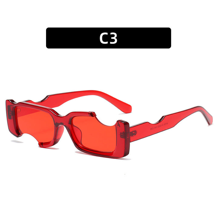 Avant-Garde Futuristic Shield Sunglasses