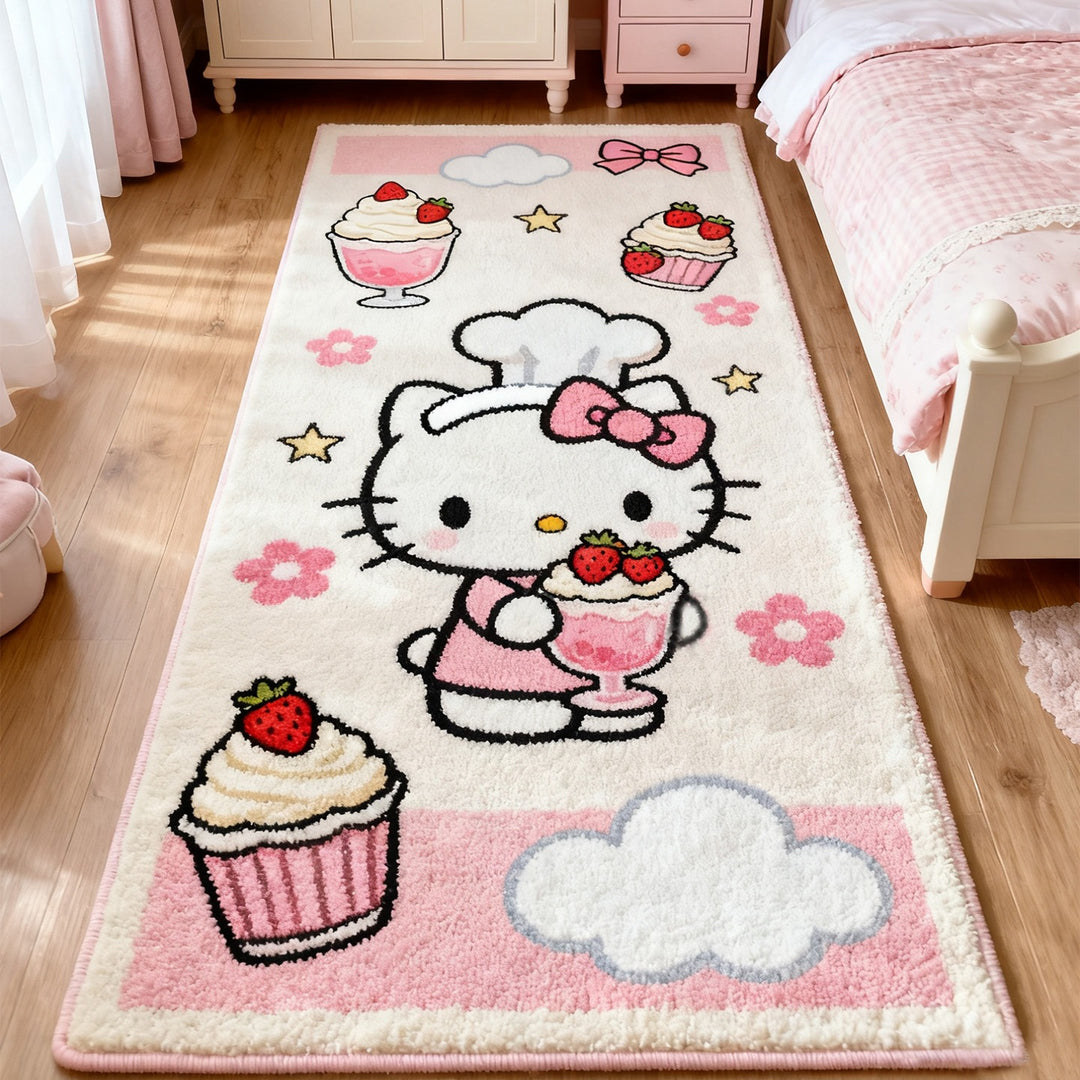 Cartoon-Themed Plush Area Rug
