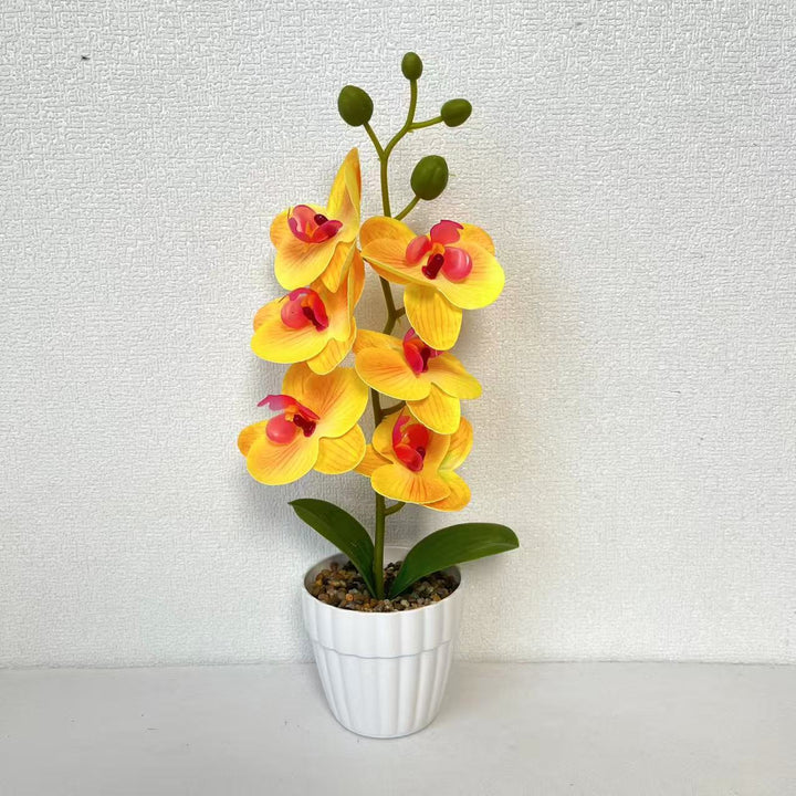 Lifelike Artificial Orchid Arrangement for Home Decor