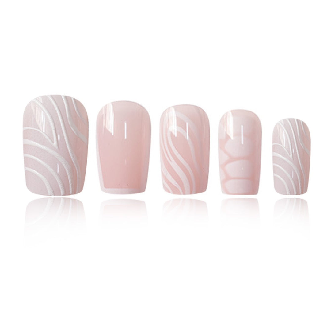 Detailed Artistic Press-On Nail Designs Kalsten