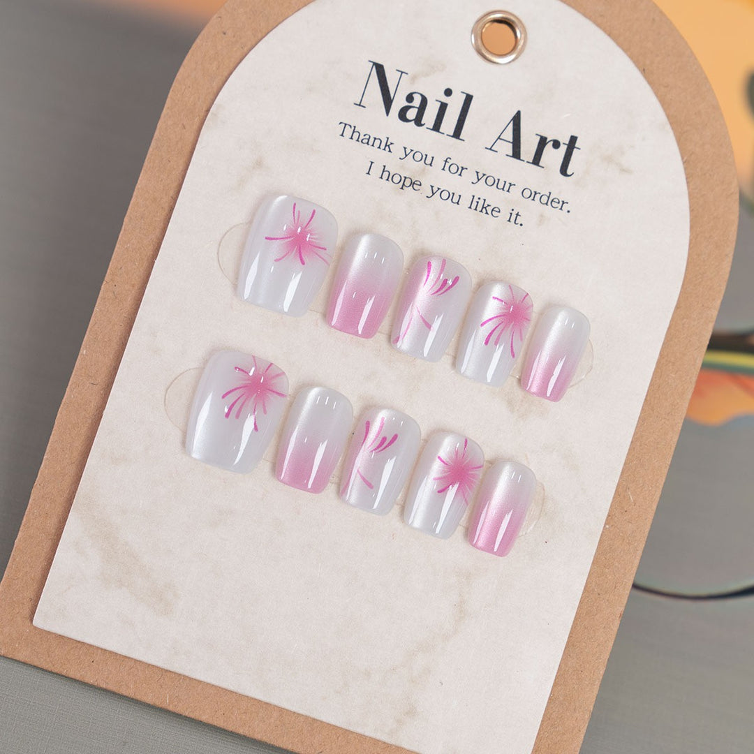 Floral Design Press-On Nail Art