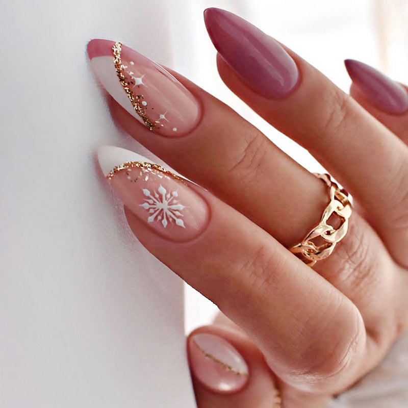Elegant Decorative Long Press-On Nails kalsten