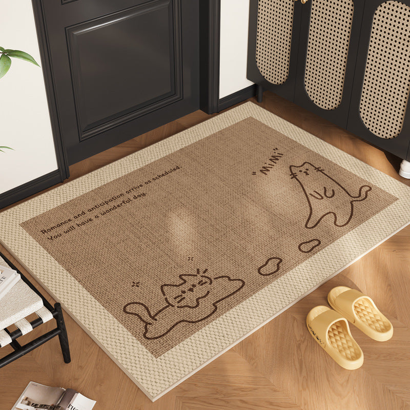Cute Cartoon Dog-Themed Indoor Area Mat for Home
