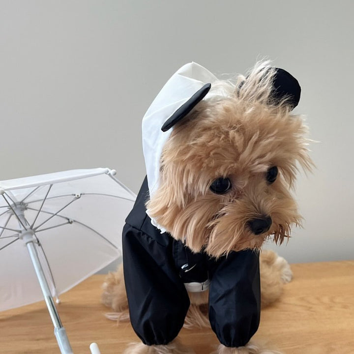 Contrast Panel Lightweight Dog Jumpsuit