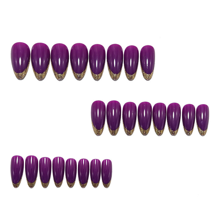 Artificial nails with glitter tip Kalsten