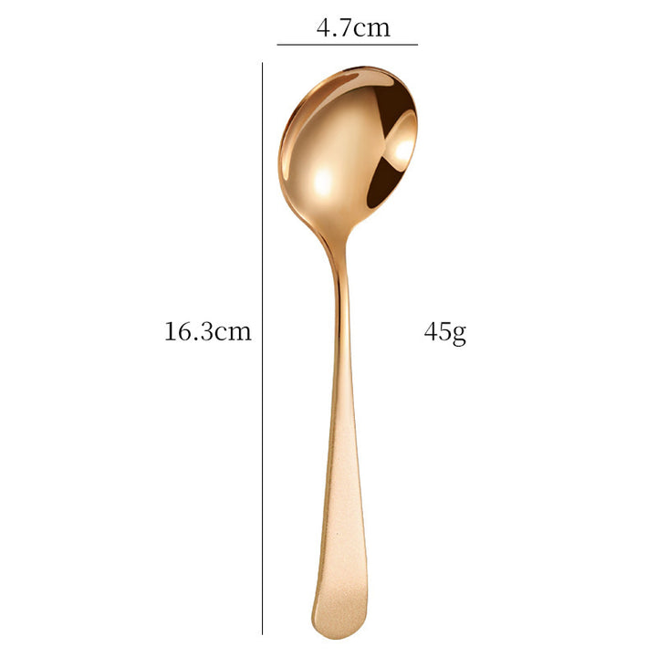 Elegant Dessert Spoon with High-Quality and Non-Slip Grip Design Kalsten