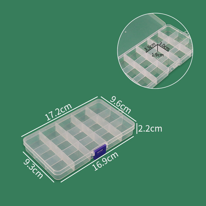 Multi-Section Transparent Craft Organizer Kalsten