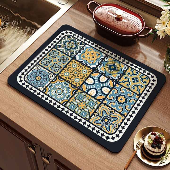 Vintage-Inspired Kitchen Sink Mat