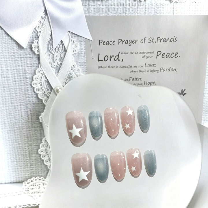 Celestial Star Nail Art Design Kalsten