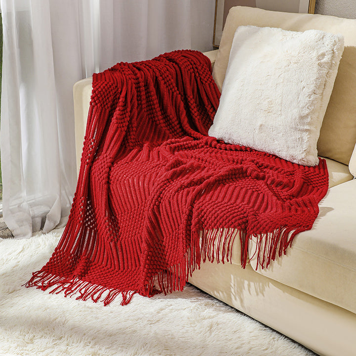 Cozy Textured Throw Blanket