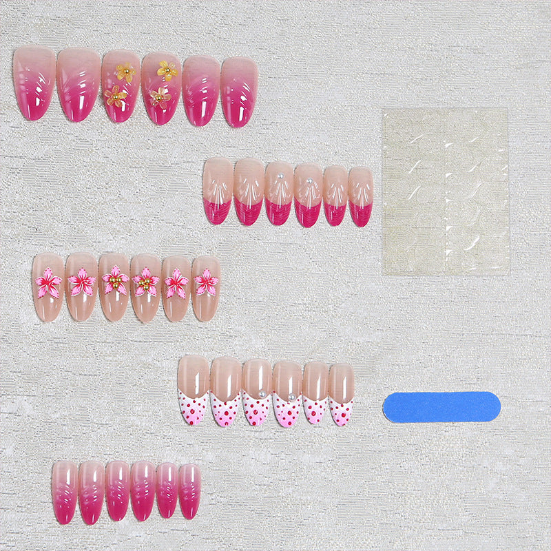 Nail art set with floral and elegant decorations Kalsten