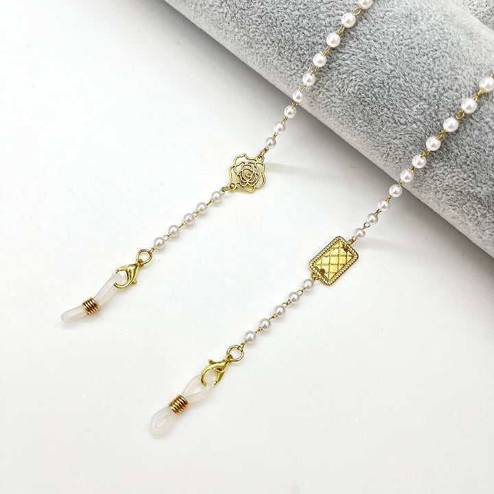 Heart-Shaped Beaded Eyewear Chain Kalsten