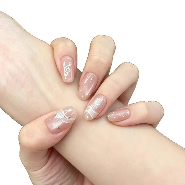 Musical Notes Decorative Nail Art