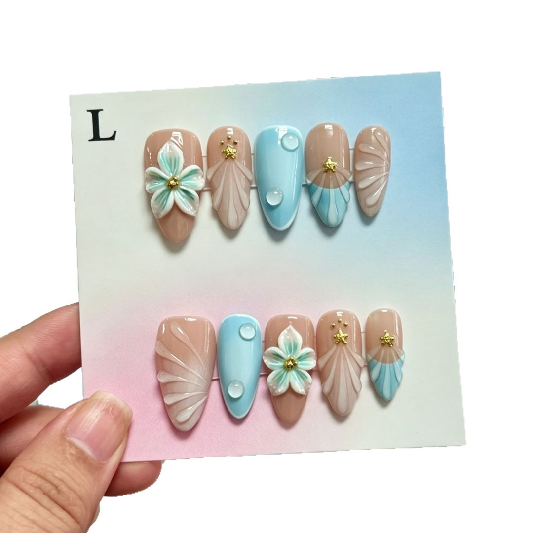 Artisan Floral Press-On Nail Art Set